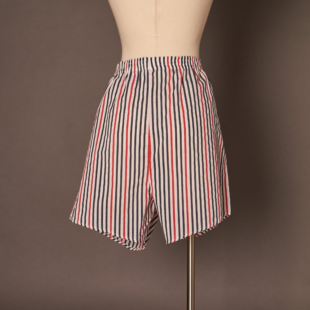 1980s Hugo Valentino Striped Boxer Shorts